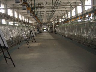 Inside the silk reeling factory. Export of the Japanese silk began as soon as the Yokohama port opened for trading in 1859.&nbsp;Seeing the high demand, the&nbsp;Meiji government understood the importance for the country&#39;s development and set up Tomioka Silk Mill in&nbsp;Gunma in 1872.