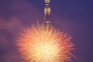 The Skytree almost seems to be exploding