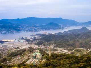My first view of Nagasaki Bay, taken during the later part of the day
