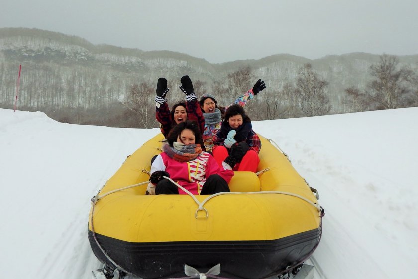 Snow rafting is one of the most popular winter activities at the resort.
