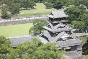 Kumamoto Castle from a Bird's Eye view
