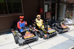 Rent your go-kart with your costume and drive on the street.