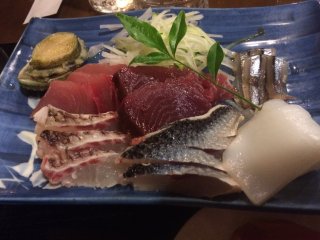 Delectable sashimi.