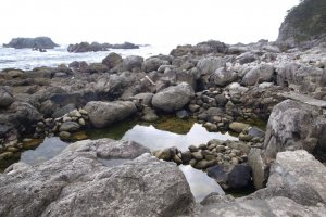 The rock pools that form the baths