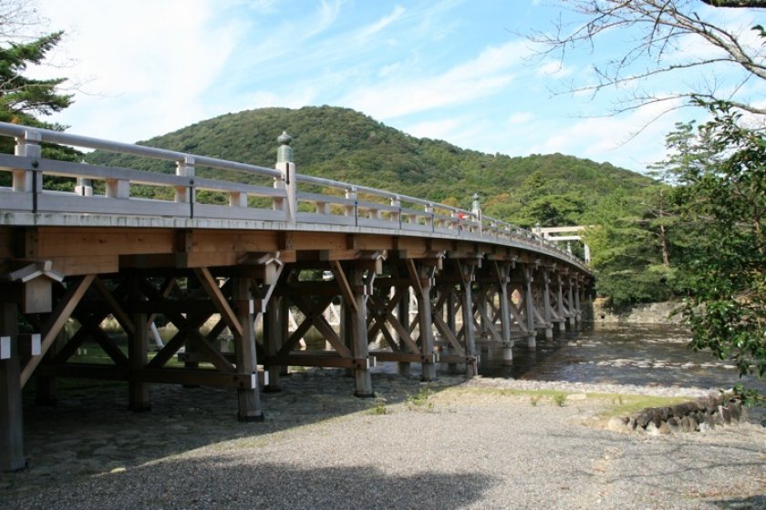The bridge leading to the nations' holiest site