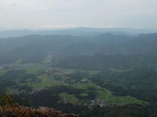 Looking down into Fukui-ken at around 8am from Aoba San in Northern Kyoto