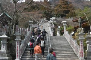 A short climb from the cable car to the shrine