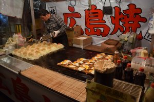 There are plenty of food booths in the streets surrounding the temple, so you won't go hungry