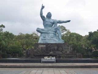 The iconic statue at the Nagasaki Peace Park