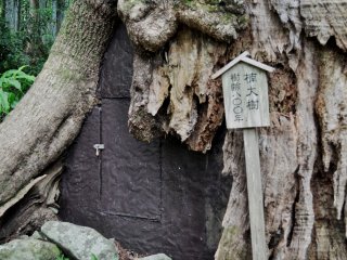 The Kumano area is considered to be sacred. Small shrines and other objects of worship can be found along the path towards the waterfall