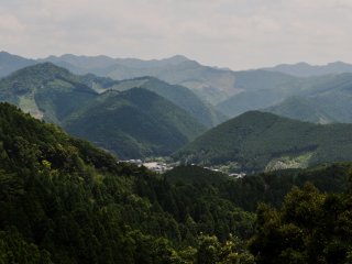 The Kii Mountain Range, from the observatory