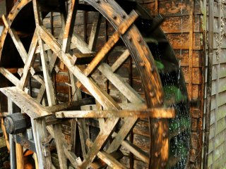 An old waterwheel