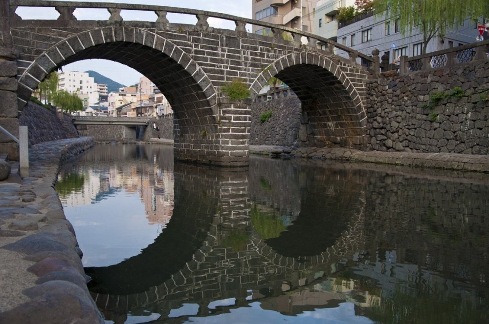 Megane-bashi from the left side of the river