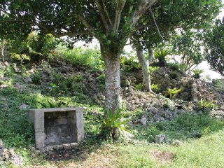 There are a few shrines on the site and lots of crumbling limestone walls ringing the area