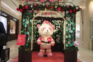 One of the major malls invented Panda Claus for the upcoming Christmas season!