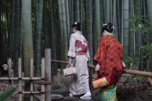 Entrance to Hokoku-ji Temple's sublime bamboo grove