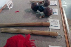 Here you can touch and try out noisemakers and shakers used in some hula dances.&nbsp;