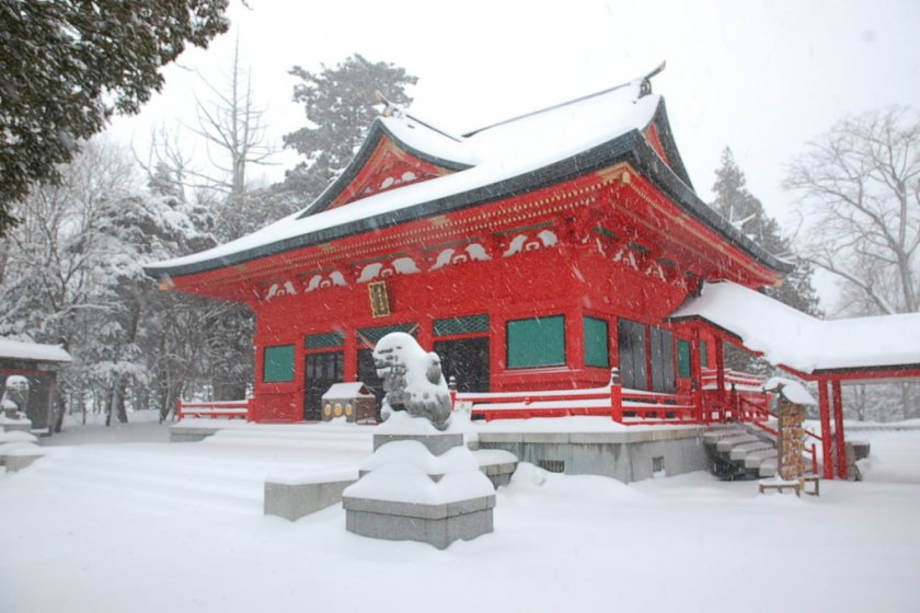 Akagi Shrine in Winter