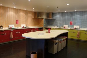 The large kitchen is equipped with all kind of cookware