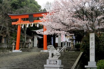 <p>Fujishima Shrine on the hillside of Mt. Asuwa</p>