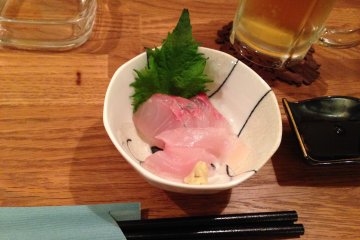 <p>Our sashimi starter</p>