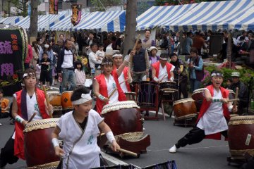 <p>One of the highlights of the day was the traditional taiko drumming.</p>
