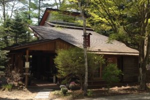 Rizanbo is unchanged from thirty five years ago, hidden in the forests to the west of Karuizawa