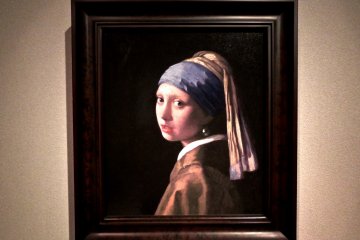 <p>Girl with a Pearl Earring by Jan Vermeer. The original is in the Mauritshuis, Netherlands</p>