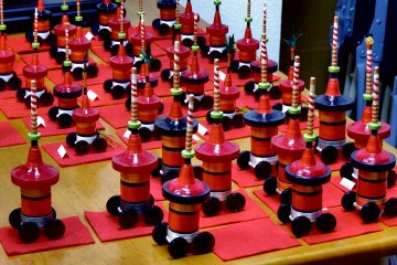 <p>These are for the famous Gion Yamahoko (floats) Festival in Kyoto</p>