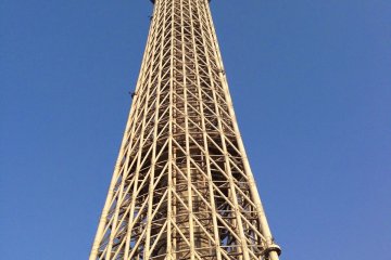 Going to the top is quite the normal thing to do, but the tower is actually beautiful when seen from below