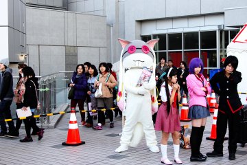 <p>Many people were dressed in full body suits of very interesting animal like characters and they were always ready to pose for photographers.&nbsp;</p>