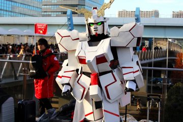 <p>Some people had very accurate costumes, this was the most tame robot of the bunch.</p>