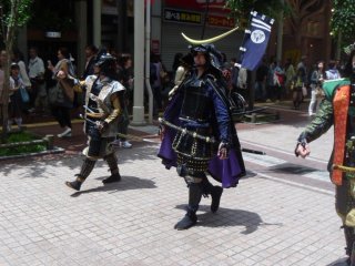 The festival wouldn&#39;t be complete without Date Masamune, who is often seen at various Sendai events with his group, Date Bushoutai.