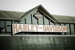 The Harley-Davidson showroom in Sakyo-ku, Kyoto