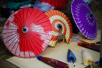 <p>Beautiful traditional umbrellas</p>