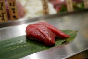 Delicious tuna at Uogashi&nbsp;NihonIchi Sushi Bar in Shibuya