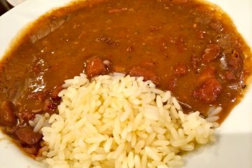 Add New Orleans Style Red Beans &amp; Rice to your BBQ Platter for just 800 yen.