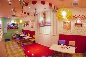 <p>You can take a picture with the maids in this corner&nbsp;at Maidreamin Cafe in Denden town near Nanba Osaka.</p>