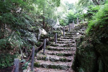 <p>From the main gate, you can walk up to the 2nd parking lot of Daian Zenji Temple through woods</p>