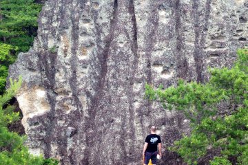 <p>15 meters of rock to climb</p>