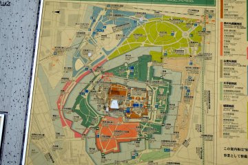 <p>From JR Osakajo (Osaka Castle) Station to Aoyamon Gate it takes about 15 minutes by walk. But you still have a long way to go!</p>