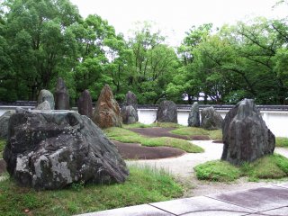 太閤秀吉の「秀石庭」の眺め