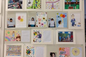 日本から中国へ、子供たちが描いた絵とメッセージ
