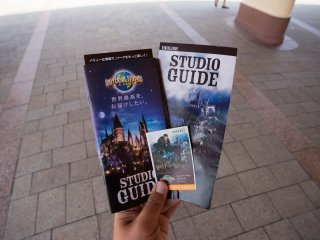 The ticket that you will get and a small map about the theme park.&nbsp;
