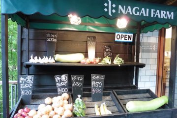 <p>The shop sells vegetables that come directly from Nagai farm</p>