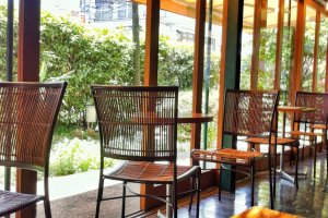 The conservatory in Ichiroku cafe