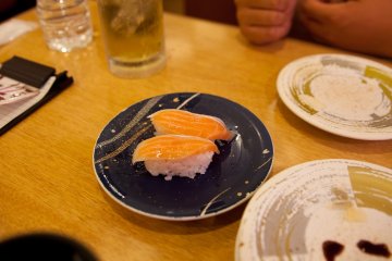 <p>One of the many pieces of sushi to dine on</p>