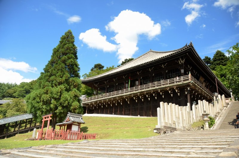 Front view of&nbsp;Nigatsu-do Hall