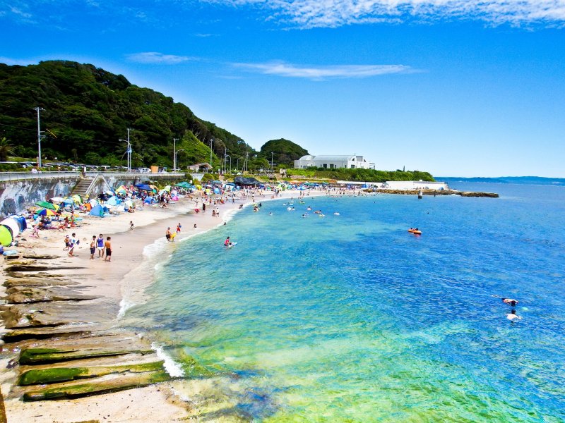 <p>The main stretch of beach near &lsquo;Tatara-hama&rsquo; (たたら浜)</p>