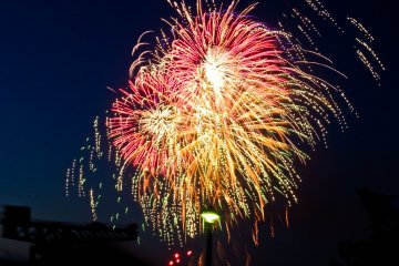 <p>The festivities begin with a bang - a brightly colored one at that!</p>